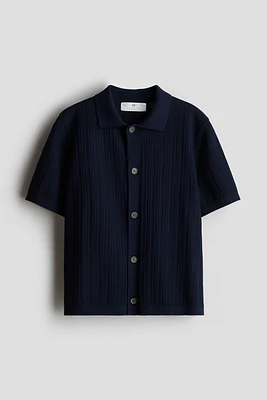 Textured-Knit Shirt
