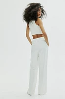 Linen-blend Pull-on Pants