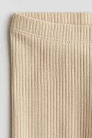 Ribbed Cotton Leggings