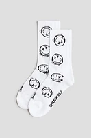 Lot de 5 paires chaussettes à motif intarsia