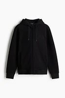 Regular Fit Hooded Scuba Jacket