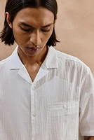 Chemise coupe classique à col cubain