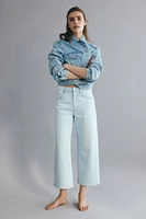 Wide High Cropped Jeans