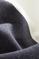 Housse de coussin en lin mélangé