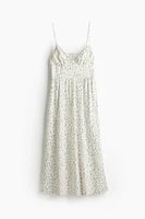 Linen-blend Strappy Dress