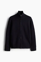 Regular Fit Textured-Knit Cardigan