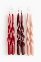 6-pack Spiral Taper Candles