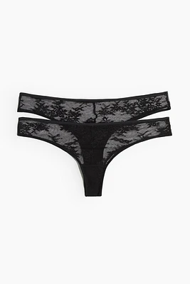 2-pack Lace Brazilian Briefs