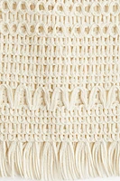 Crochet-look vest top