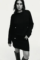 Pointelle-Knit Sweater