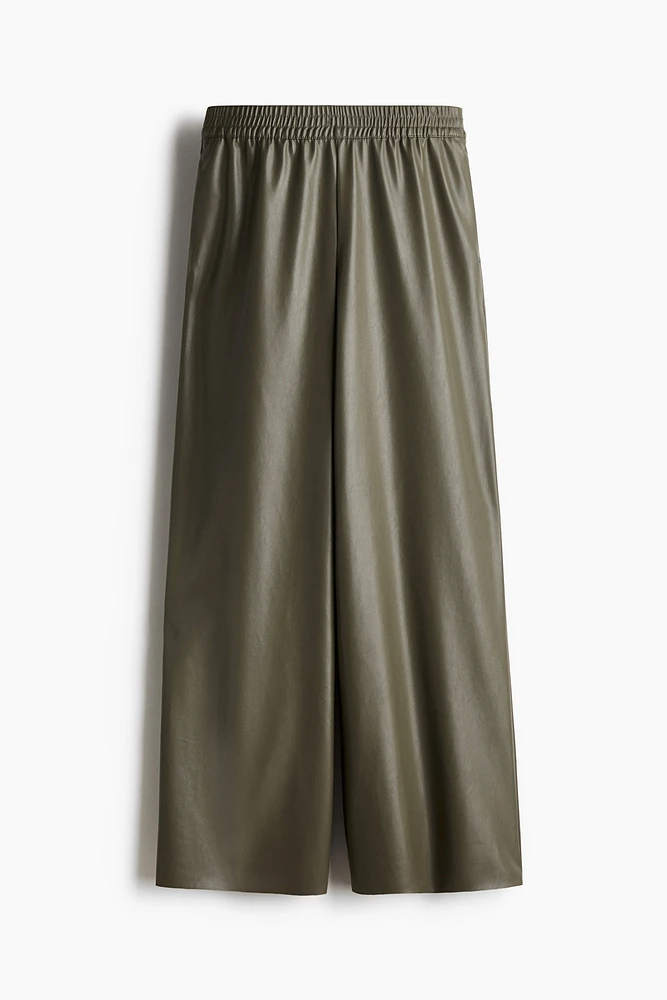 Wide Coated Joggers