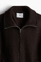 Regular Fit Wool-Blend Bouclé Jacket