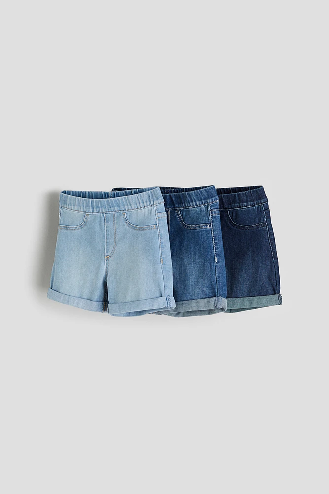 Lot de 3 shorts en denim