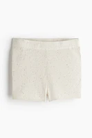 Rib-knit Shorts