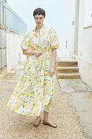 Robe longue en coton