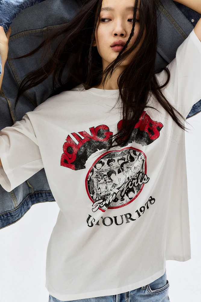 T-shirt ample imprimé