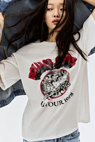 T-shirt ample imprimé