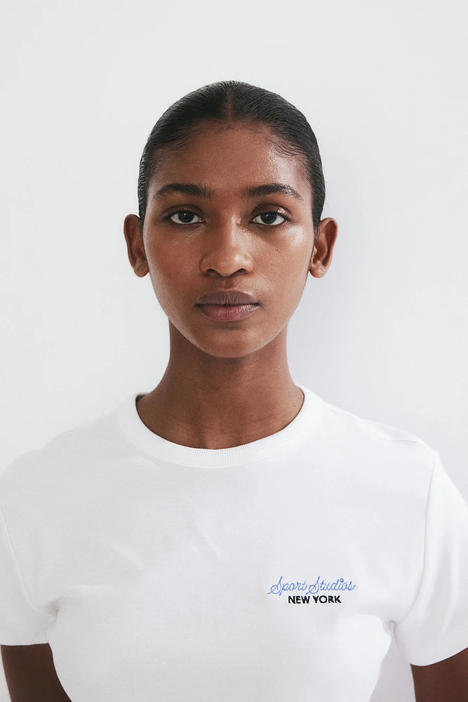 T-shirt ajusté en coton