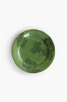 Assiette moyenne en grès cérame à motif
