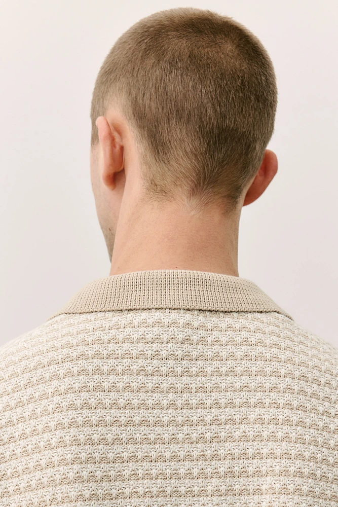 Regular Fit Textured-Knit Shirt