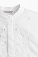 Eyelet Embroidery-Detail Dress