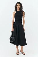 Long Pleated Skirt