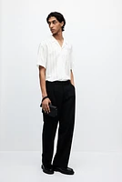Regular Fit Textured-Weave Resort Shirt
