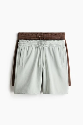 Lot de 2 shorts coupe classique en molleton