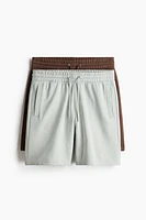 Lot de 2 shorts coupe classique en molleton
