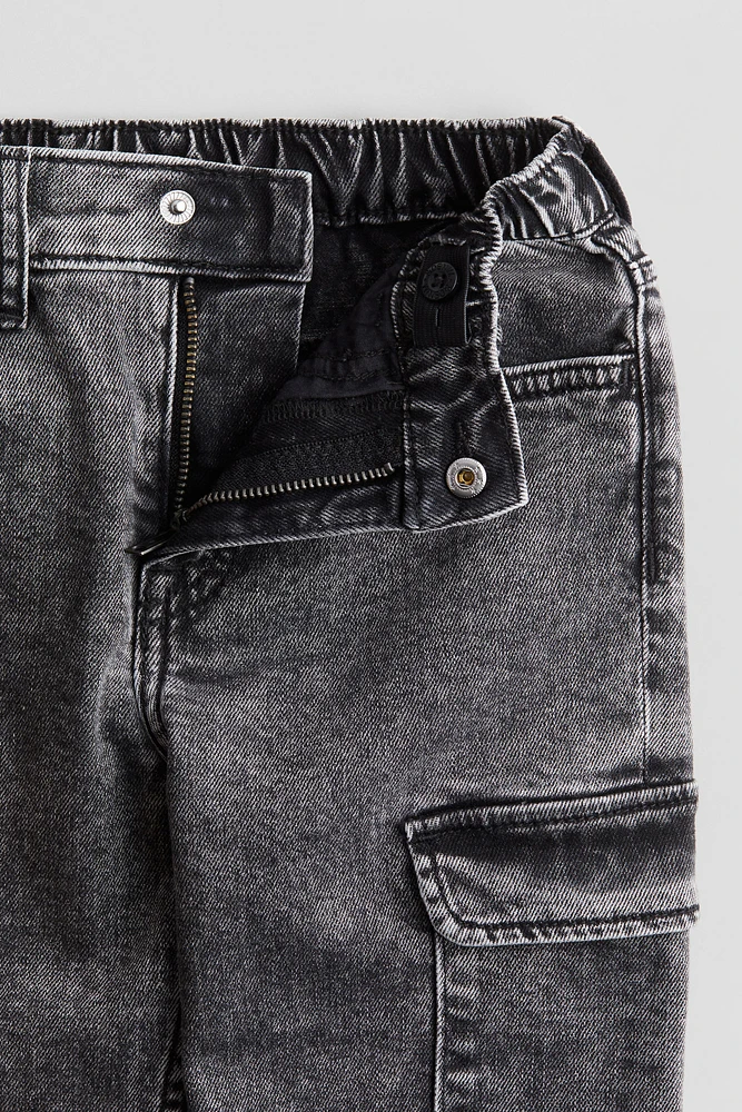 Motif-Detail Cargo Pants