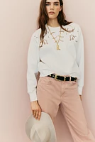 Oversized Sweatshirt with Motif