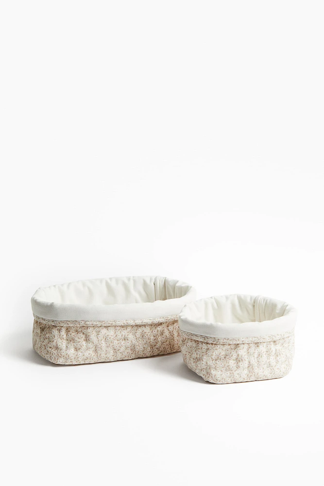 2-pack Quilted Storage Baskets