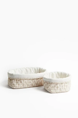 2-pack Quilted Storage Baskets
