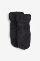 Rib-knit Mittens