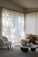 One-pack Long and Wide Linen-Blend Curtain Panel