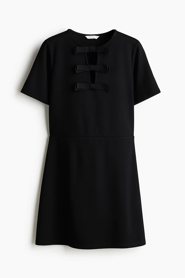 H&M Bow-Detail Jersey Dress | Liberty Center