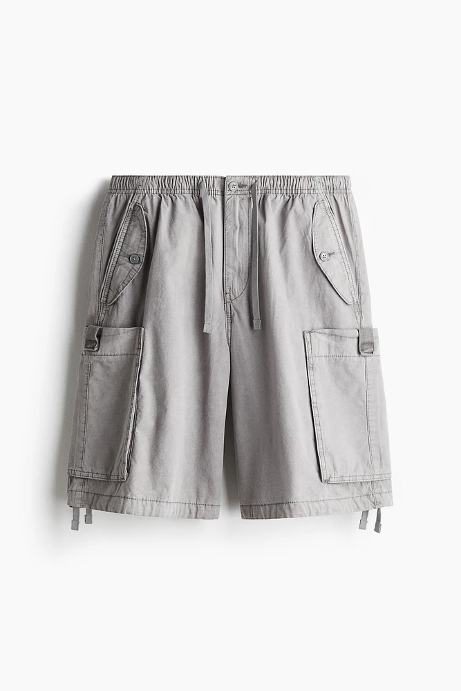 Loose-Fit Cargo Shorts
