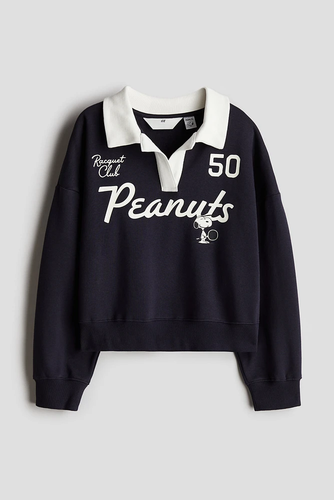 Polo-Style Sweatshirt