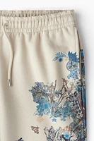 Floral-Print Cotton Joggers