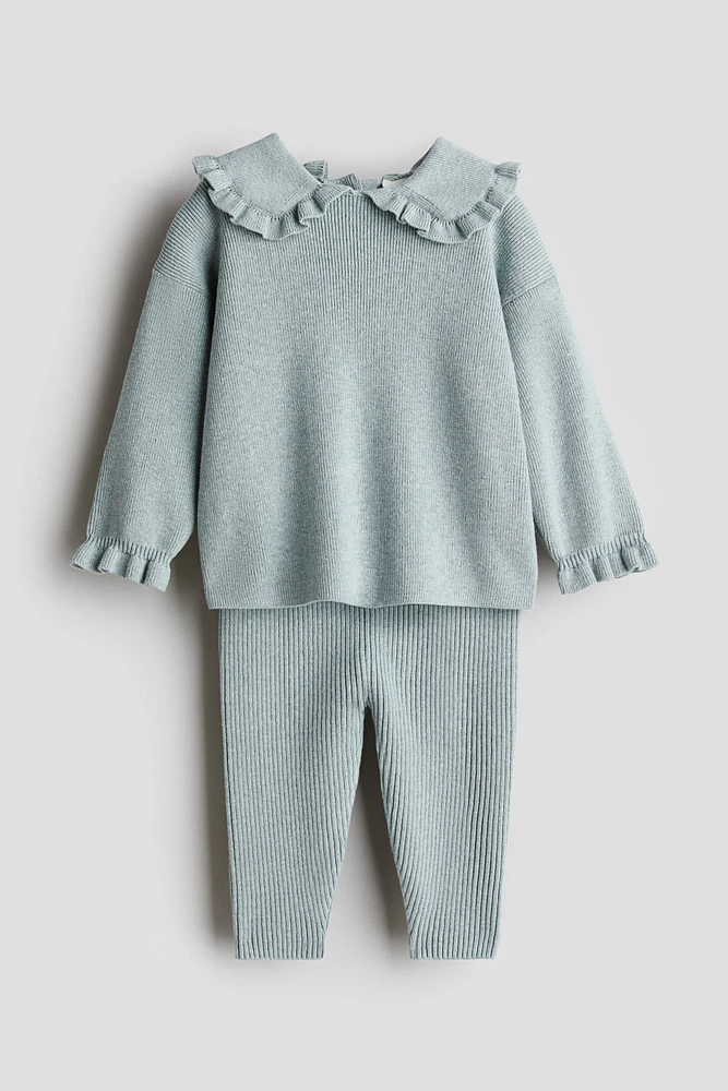 2-piece Rib-Knit Cotton Set