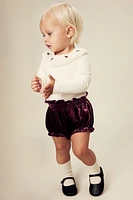 Silk-Blend Velvet Bloomers