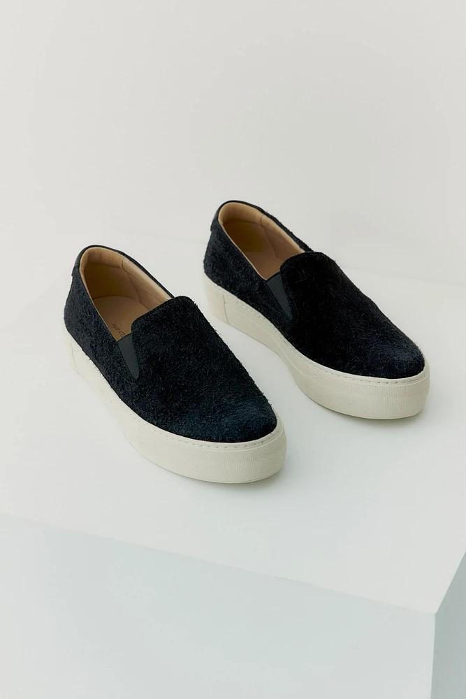 Brushed Suede Slip-On Shoes