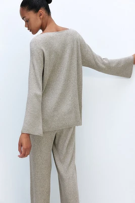 Rib-Knit Sweater