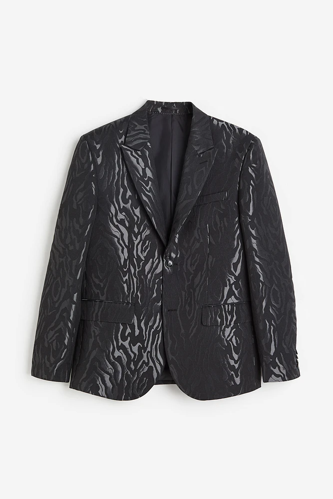 Regular Fit Jacquard-weave Jacket