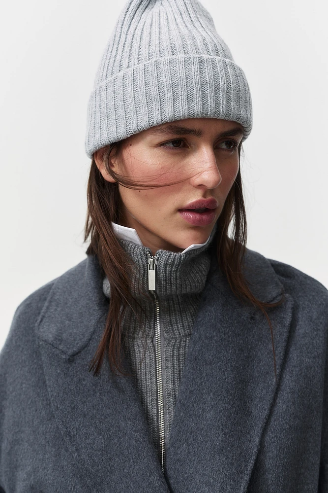 Rib-Knit Beanie