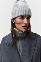 Rib-Knit Beanie