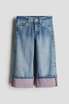 Wide-Leg Ankle Jeans