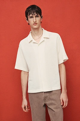Loose-Fit Waffled Resort Shirt