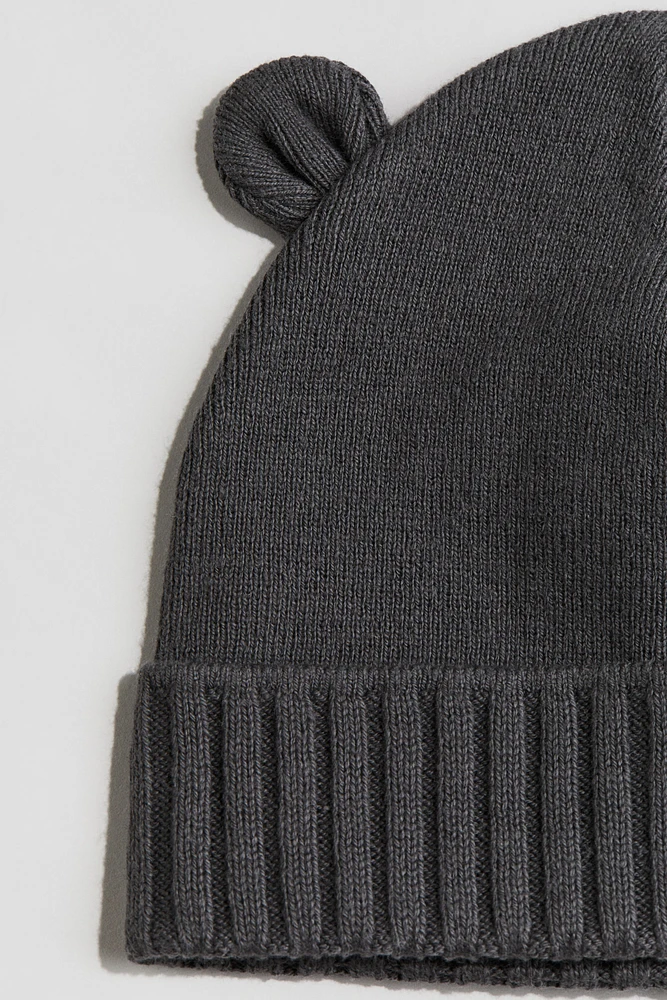 Fine-Knit Cotton Beanie