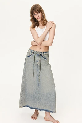 Feather Soft Denim Skirt